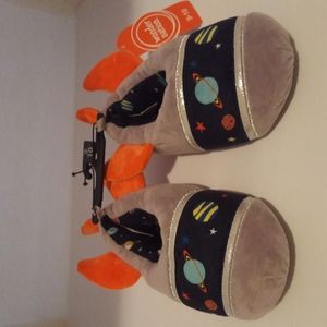 N.W.T. Wonder Nation Rocketship Slippers Size 9/10 Little Boys.